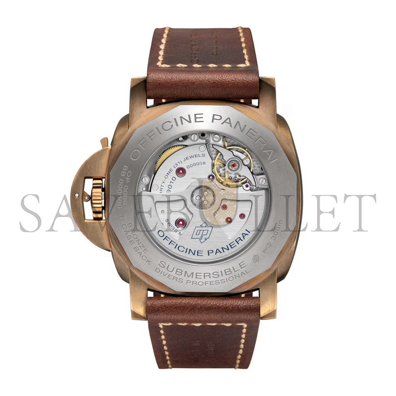 Pa*e*a1 submersible bronzo 47mm, bronze - ceramic pam00968